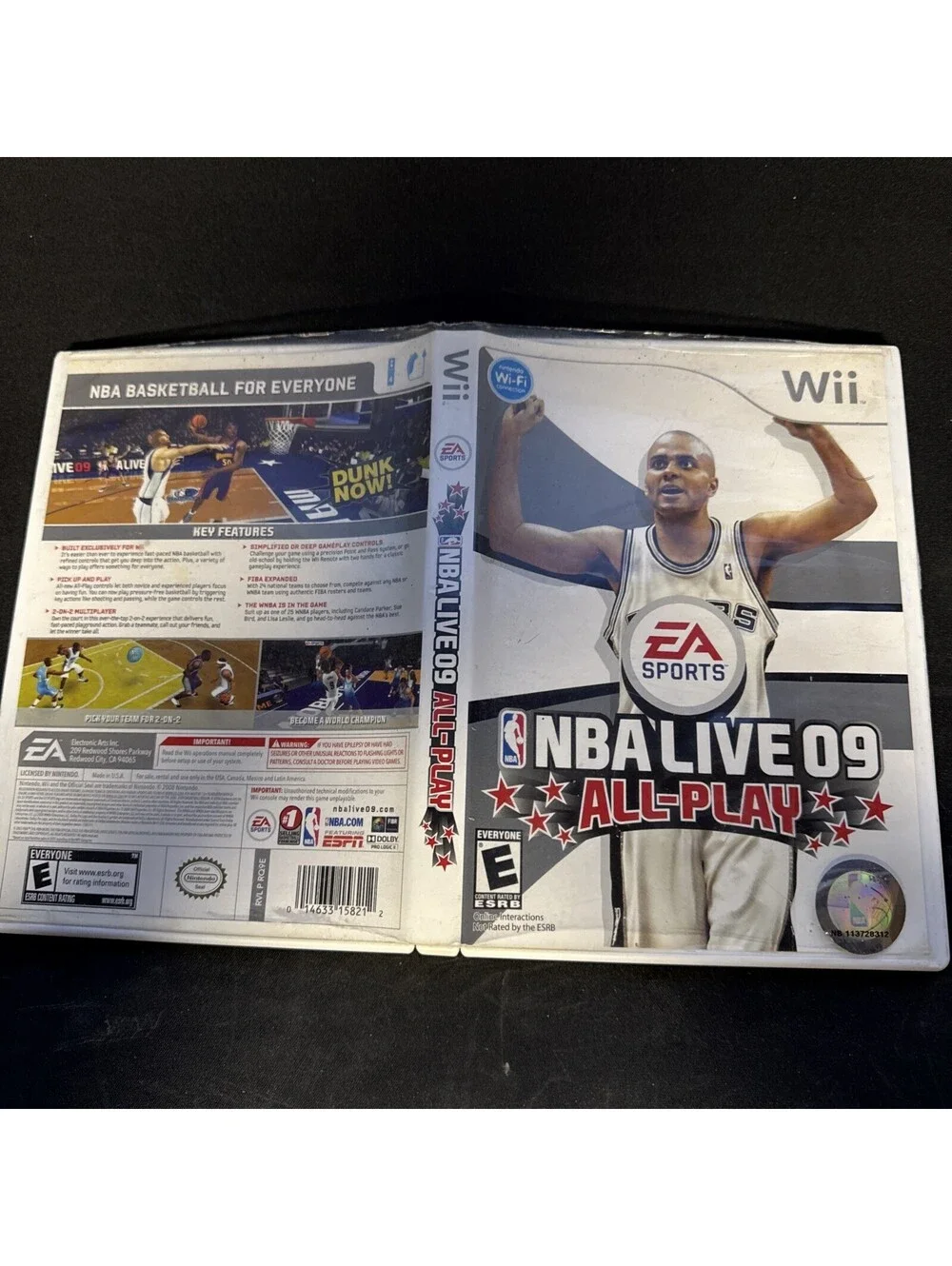 NBA Live 09: All-Play (Nintendo Wii, 2008) Complete CIB